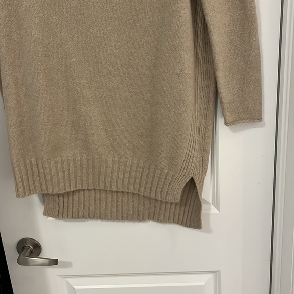Tan knit turtle neck dress - Picture 3 of 3